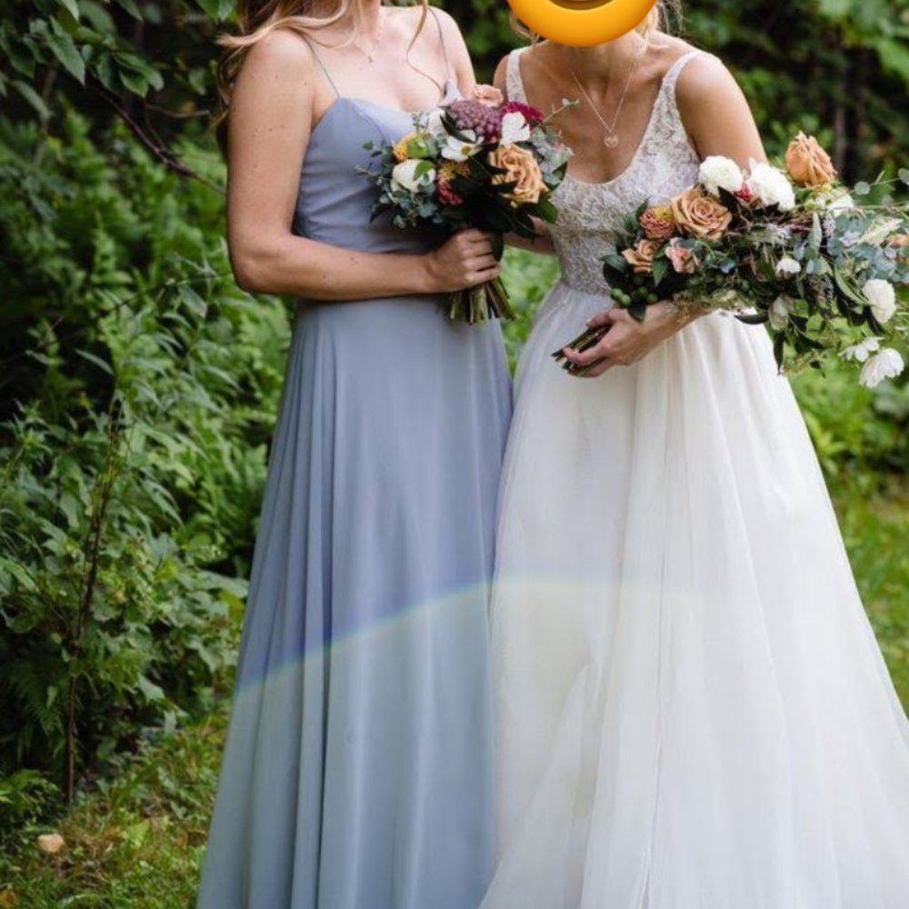 Jenny Yoo Kiara Dress in Mineral Luxe Chiffon